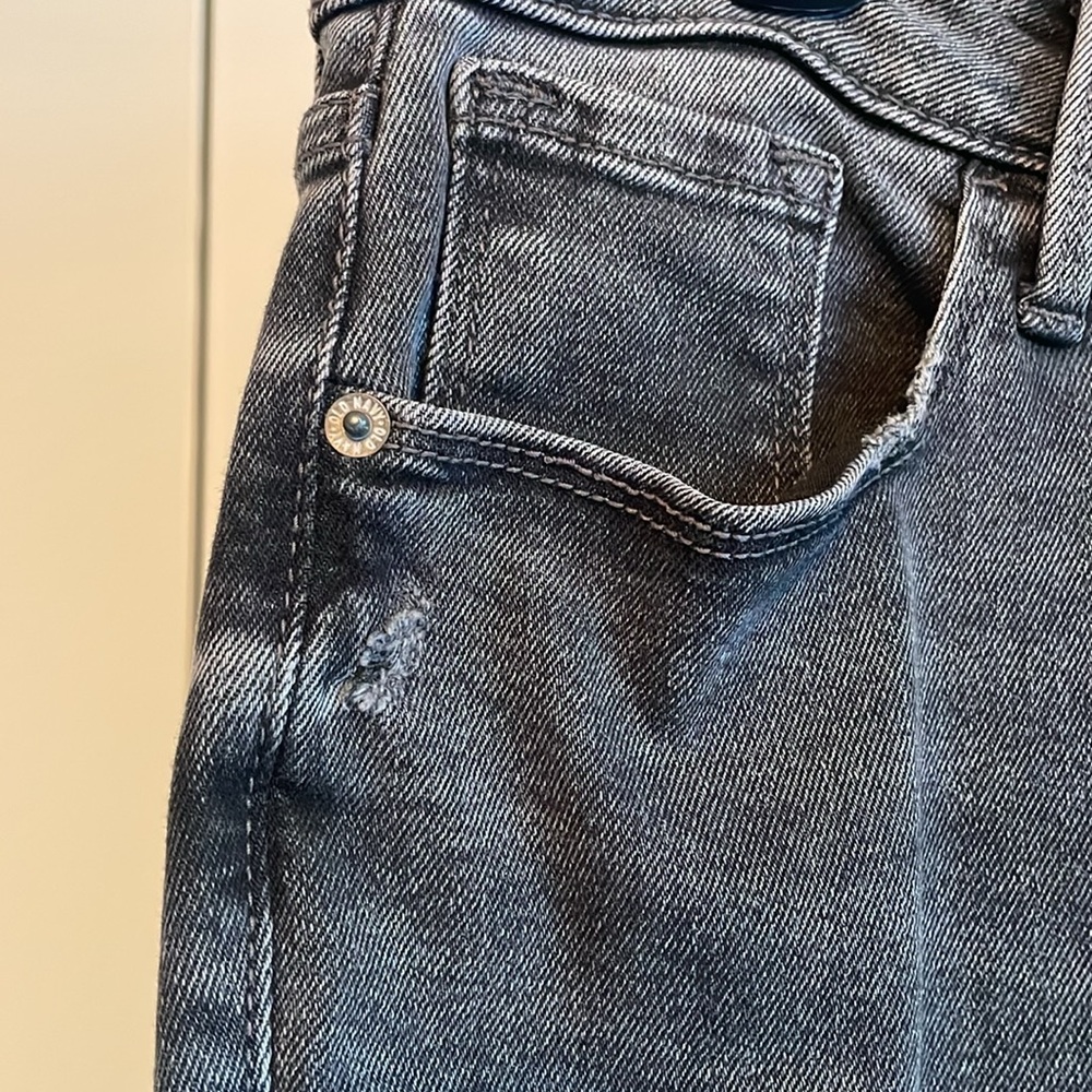 Old Navy Grey/Black Rockstar Super Skinny Extra High-Rise Jeans Size 16 - Picture 9 of 12